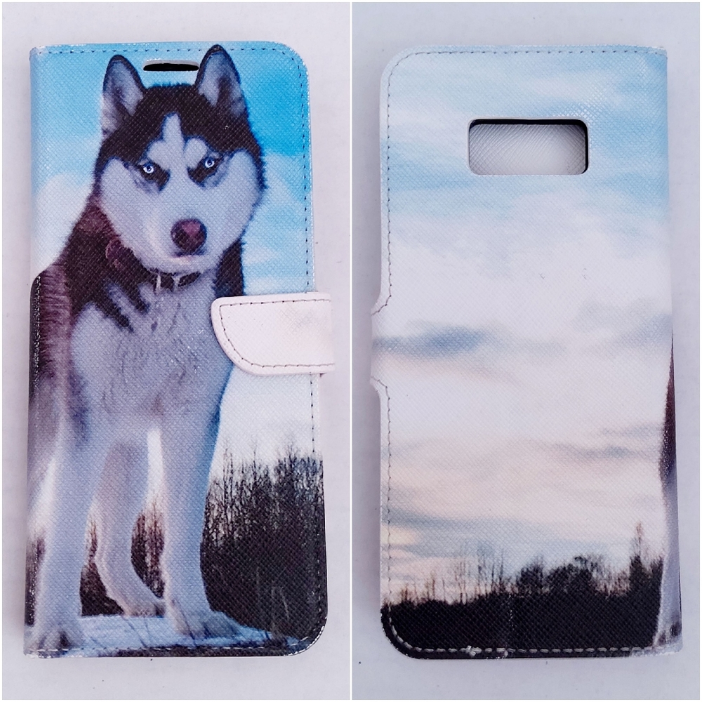 Samsung Galaxy s8 plus Husky phone wallet case (New)